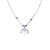 Foreign Trade Opal Safety Lock Style Pendant New Necklace Design Sense Niche Female Clavicle Chain Light Luxury and Simplicity