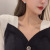 New Fashion Blue Loving Heart Stud Earrings South Korea Dongdaemun Petite Earrings Fashion Trending Earring with Same Kind Women