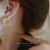 Zircon Letter D Gold Ear Clip High-Grade Earrings for Women Niche Design Earrings 2022new Fashion Earrings