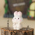 Creative Cartoon Cute Bunny Decoration Desktop Office Decoration Website Red Car Resin Jewelry Hand Gift