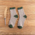 Socks Men's Winter Thicken Thermal Parallel Line Terry-Loop Hosiery Men's Casual Cotton Mid-Calf Length Socks Screw Type Color Matching Terry Sock