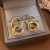 Real Gold Plating Silver Stud Rhinestone-Encrusted Earrings Creative Ins Pearl Heart Metal Earrings Fashion Commuter Earrings Wholesale