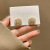 Retro Hong Kong Style Rhinestone Pearl Earrings Korean Fashionable Temperamental All-Match Simple Cold Style Petite Earrings Earrings for Women
