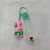 Creative Cartoon Rabbit Flexible Rubber Key Chain Rabbit Stereo Doll Pendant