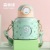 Big Belly Vacuum Cup 316 Stainless Steel Kid's Mug Silicone Straw Large Capacity Cartoon Leather Strap Student Cup