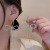 Long Tassel Bow Rhinestone Earrings Women's 2022 New Fashion Earrings Refined Wild Earrings
