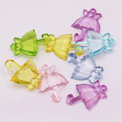 Acrylic Beads Imitation Crystal Large Umbrella Children DIY Scattered Beads Playground Prize Claw Bead Ornament Accessories