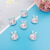 Resin Accessories Cute Strawberry Rabbit DIY Hair Accessories Material Package Cream Glue Accessories Wholesale Phone Case Decorations