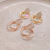 Rhinestone Multi-Layer round Ring Earrings Women's Summer 2021 New Light Luxury Minority Design Temperament Advanced Generous Earrings