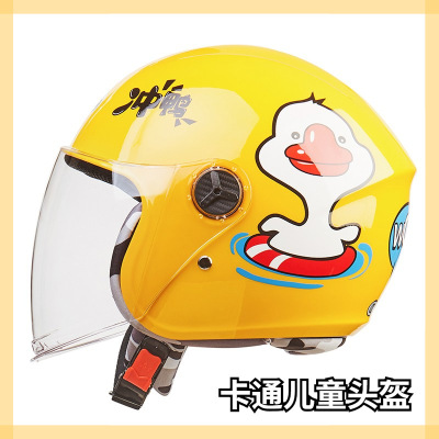 Huadun Factory Direct Sales Four Seasons Children's Helmet Ear Protection ABS Material Multi-Layer Protection Electric Bicycle Helmet Wholesale