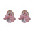 Silver Needle Flower Cherry-Shaped Earrings Korean Ins Sweet Beautiful Stud Earrings Earrings Fashion Indie Design Earrings for Women