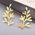 Mixed Material Leaves Metal Ornament Accessories DIY Antique Material Wedding Clothing Accessories Laminate Accessories