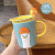 Mug with Lid and Spoon Couple Office Water Cup Ceramic Cup Cute Design Female Household Coffee Cup