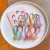 Korean Style Children's Cute Cartoon Rubber Band Jelly Color Acrylic Bunny Headband Fresh Baby Hair Ring Headdress