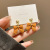 Sterling Silver Needle Simple and Fresh Bow Earrings Women's Retro High-End Design Earrings Popular on Web Earrings