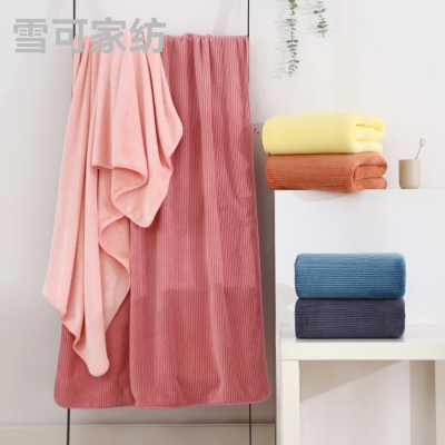 Warm Velvet Large Bath Towel Beauty Blanket Coral Velvet Absorbent Thickened Super Absorbent Bath Towel 90 * 180cm