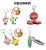 Customized Keychain Tag Printing QR Code Logo Small Gift Customized PVC Flexible Glue Advertising Key Chain Customized