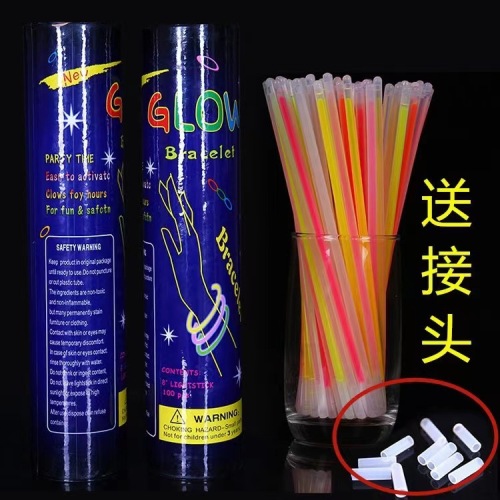 tiktok hot color fluorescent stick joint fluorescent bracelet luminous stick concert luminous stick fluorescent bracelet