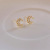 925 Silver Needle Crescent Zircon Stud Earrings Compact Temperamental Simple Removal-Free before Sleep Niche Design Ear Rings