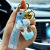 Korean Style Liquid Quicksand Unicorn Oil Keychain Pendant Car Key Ring Chain Creative Couple Small Gift