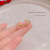 Niche Flower Zircon Ring Female Ins Fashion Unique Design Ring 2022new Light Luxury Index Finger Ring