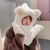 New Korean Style Plush Warm Autumn and Winter Women's Ear Style Gloves Scarf Hat One-Piece Three-Piece Suit Fashion Wholesale