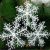 Christmas Decorations Christmas Tree Ornaments 11cm Brushed Plastic Snowflake Christmas Window Set Snowflake