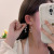 Sterling Silver Needle Design Sense a Two-Way Earrings Women's Long Tassel Super Flash Zircon Earrings Korean Online Influencer Earrings