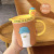 Mug with Lid and Spoon Couple Office Water Cup Ceramic Cup Cute Design Female Household Coffee Cup