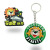 Customized Keychain Tag Printing QR Code Logo Small Gift Customized PVC Flexible Glue Advertising Key Chain Customized