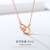 S925 Sterling Silver Necklace for Women All-Match Special-Interest Design High-Grade Temperament Double Ring Clavicle Chain Sweater Chain Silver Jewelry Wholesale