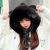 Korean Style Cute Women's Fur Warm Cap with Ears Outdoor Leisure Autumn and Winter Thermal Head Cover Hat Factory Direct Sales