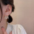A Two-Strap Pearl Back Stud Earrings for Women Temperament Wild Frosty Style Earrings Retro Minority Design Ear Rings