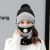 Autumn and Winter New Women's Hat Fur Ball Sleeve Cap Scarf Mask Three-Piece Suit Warm-Keeping and Cold-Proof Knitted Hat for Women