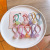 Korean Style Children's Cute Cartoon Rubber Band Jelly Color Acrylic Bunny Headband Fresh Baby Hair Ring Headdress