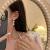 Sterling Silver Needle Fresh Cute Heart Shape Earrings Women's Long Internet Influencer Stud Earrings Inlaid Pearl Peach Heart Mori Style Sweet Earrings