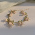 French Retro White Lily Set Female Sweet Graceful Mori Niche Design Long Earrings Necklace Hand