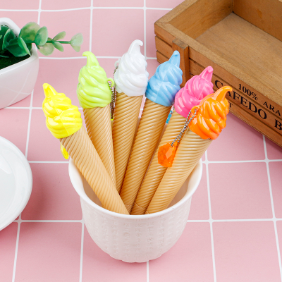 Creative Cute Stationery 61 Wholesale Prizes Ice Cream Gel Pen Personalized Ice Cream Cone Signature Ball Pen