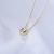 2022new All-Match S925 Sterling Silver Single Diamond Zircon Necklace for Women Light Luxury Minority High-Grade Exquisite Clavicle Chain