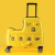 Genuine Small Yellow Man Riding Box Spot New Riding Trolley Case Children Can Sit Luggage Trojan Suitcase Brand