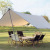 Canopy Outdoor Camping Tent UV Protection Sunshade Portable Camping Picnic Rainproof and Sun Protection Silver Pastebrushing Pergola