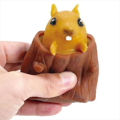Cross-Border Hot Magic Evil Squirrel Cup Trick Toy Stump Vent Seeking Squeezing Toy New Exotic Decompression Toy
