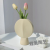 Nordic Ice Cream Shape Frosted Ceramic Vase Living Room Hallway Ornaments Simple Modern Model Room Flower Container Soft Decoration