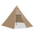 Factory Shipment Wholesale Outdoor Camp Pyramid Tent Double-Layer Thickened Waterproof Teepee Tent Camping Equipment