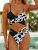 Cross-Border Swimsuit European and American Lace up Two-Tone Split Bikini AliExpress Amazon Hot Swimsuit