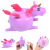 Creative TPR Inflatable Animal Vent Toy Blowing Unicorn Horse Inflatable Animal Blowing Balloons