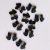 Black Bow Nail Ornament Wholesale Internet Hot Japanese Matte Three-Dimensional Decoration Nail Rhinestone Ornament