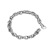 Crocheted S925 Sterling Silver Bracelet Thickness Hip Hop Retro Couple Letters Bracelet Personalized Minority High-End Jewelry