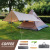 CLS Outdoor Indian Pyramid Tent 3-4 People Camping Folding Canopy Weatherproof UV Resistant Camping Tent