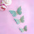 Paper Gold Double Layer Butterfly Cake Decoration Birthday Cake Decoration Cake Plug-in Cake Ornaments Topper for Baking